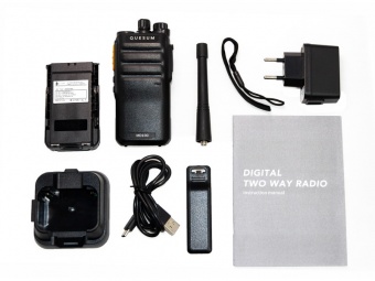 DMR радиостанция Quesum MD-100, комплект поставки