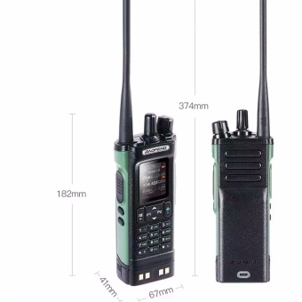 BAOFENG DM-32UV 136-174/400-470 МГц, 10Вт, 2500 Мач размеры