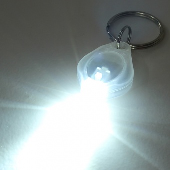 LED фонарик Radist.kz с кольцом для ключей