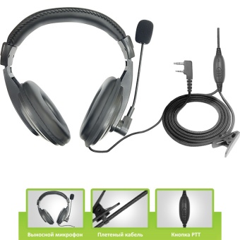 Гарнитура EARPHONIC ER03DPLB16_K для носимых раций с интерфейсом 2-PIN (K1)