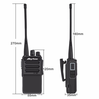 AnyTone AT D168 размеры